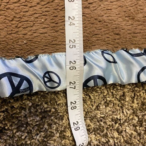 Babyjar | 3/$15 Brown and Blue Peace Sign Baby Blanket - Picture 3 of 4